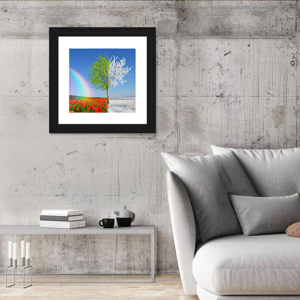 Seasonal Split Landscape Wall Art