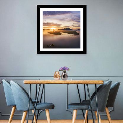 Thailand Mountains Sunrise Wall Art