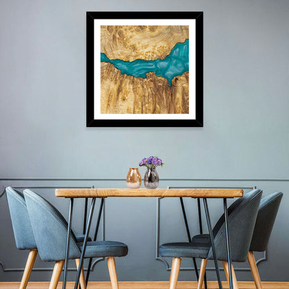 Epoxy Resin Wood Abstract Wall Art