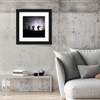 Three Soldiers Silhouette in Fog Wall Art