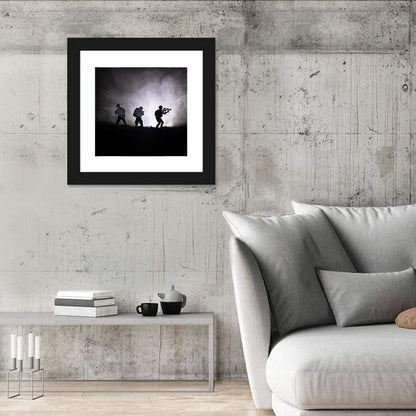 Military Soldiers in War Wall Art