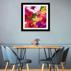 Tropical Bougainvillea and Hibiscus Bloom Wall Art