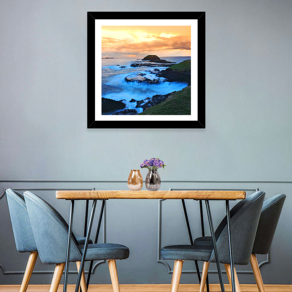Phillip Island Cliffs at Sunset Wall Art