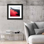 Angled Airplane Wing at Sunset Wall Art