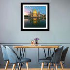 Karlskirche Golden Hour Reflection Wall Art