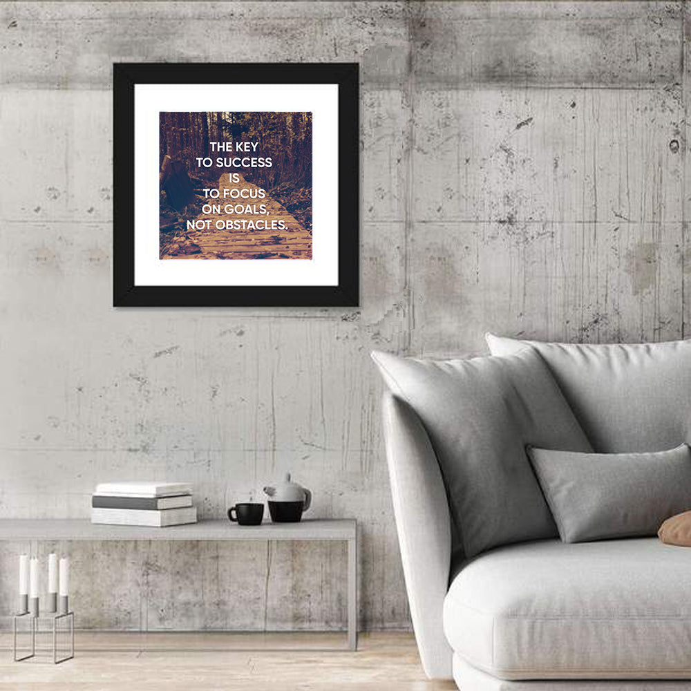 Key to Success Wall Art in a room, square