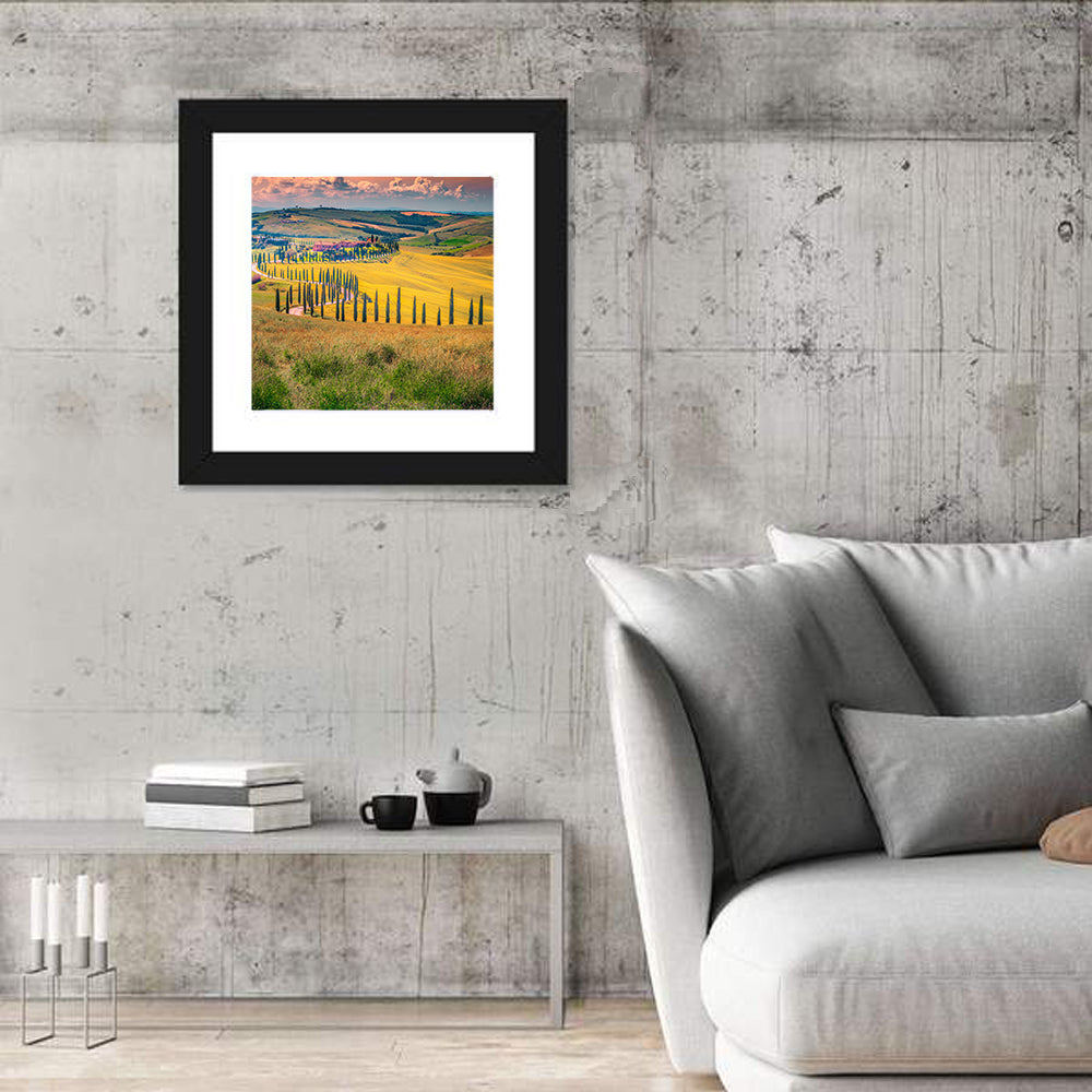 Val D'orcia Cypress Road Wall Art