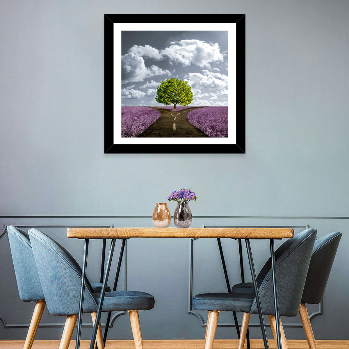 Lavender Meadow Crossroad Wall Art