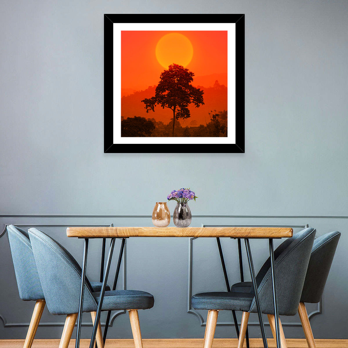 African Summer Sunset Wall Art