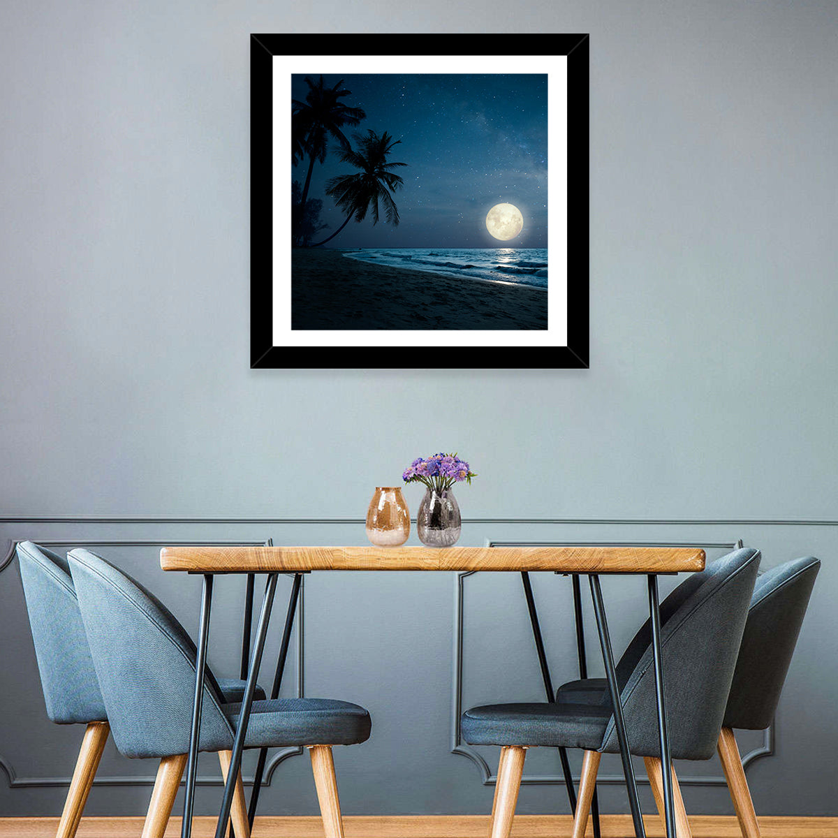 Palm Beach Moonset Wall Art