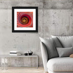Red Spiral Staircase Wall Art