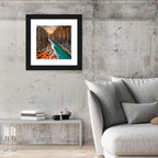 Stuðlagil Canyon Basalt Columns at Golden Hour Wall Art