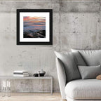 Rocky Coast Sunset Wall Art