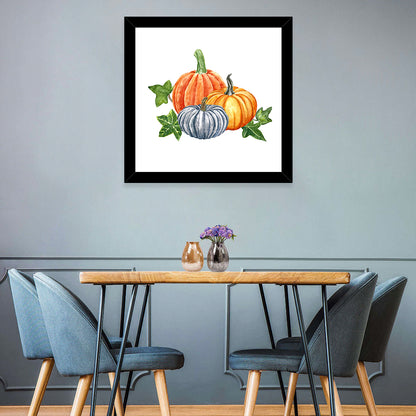 Festive Pumpkins Wall Art