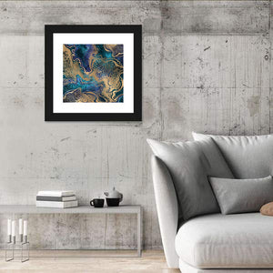 Gold Marble Abstract Wall Art