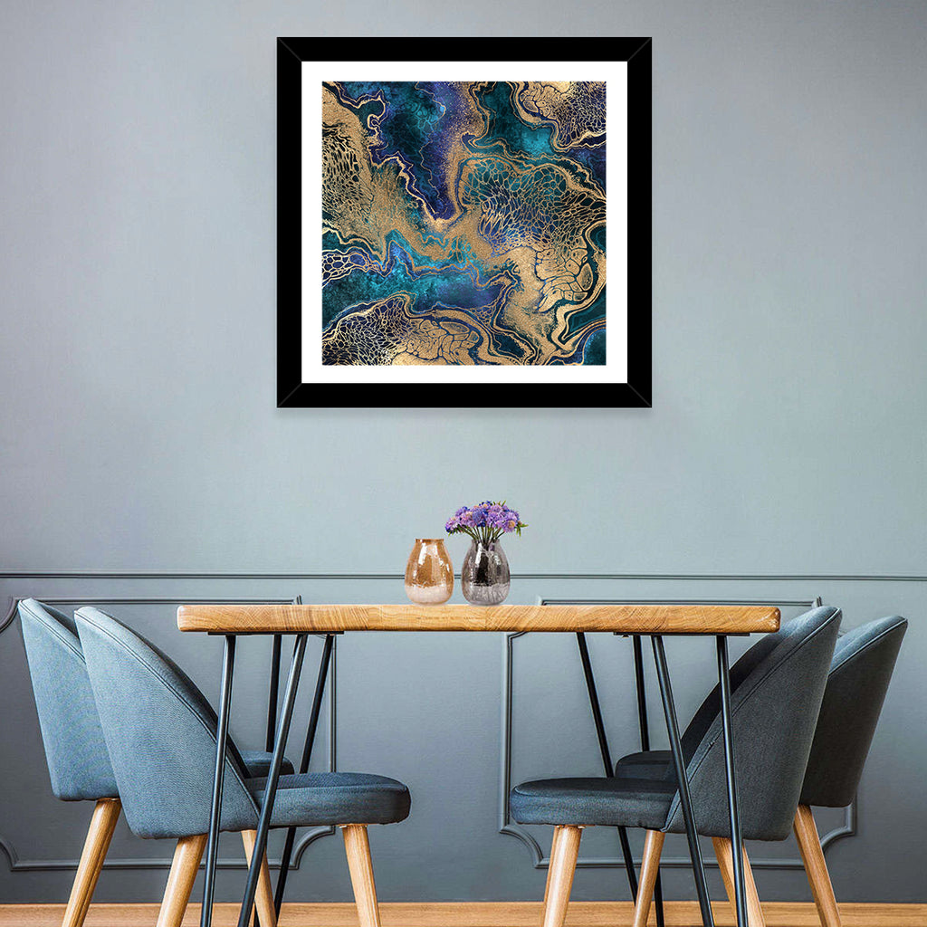 Gilded Geode Abstract Wall Art