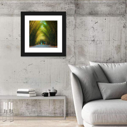 Bamboo Trees Tunnel Wall Art