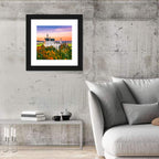 Neuschwanstein Castle at Autumn Sunset Wall Art