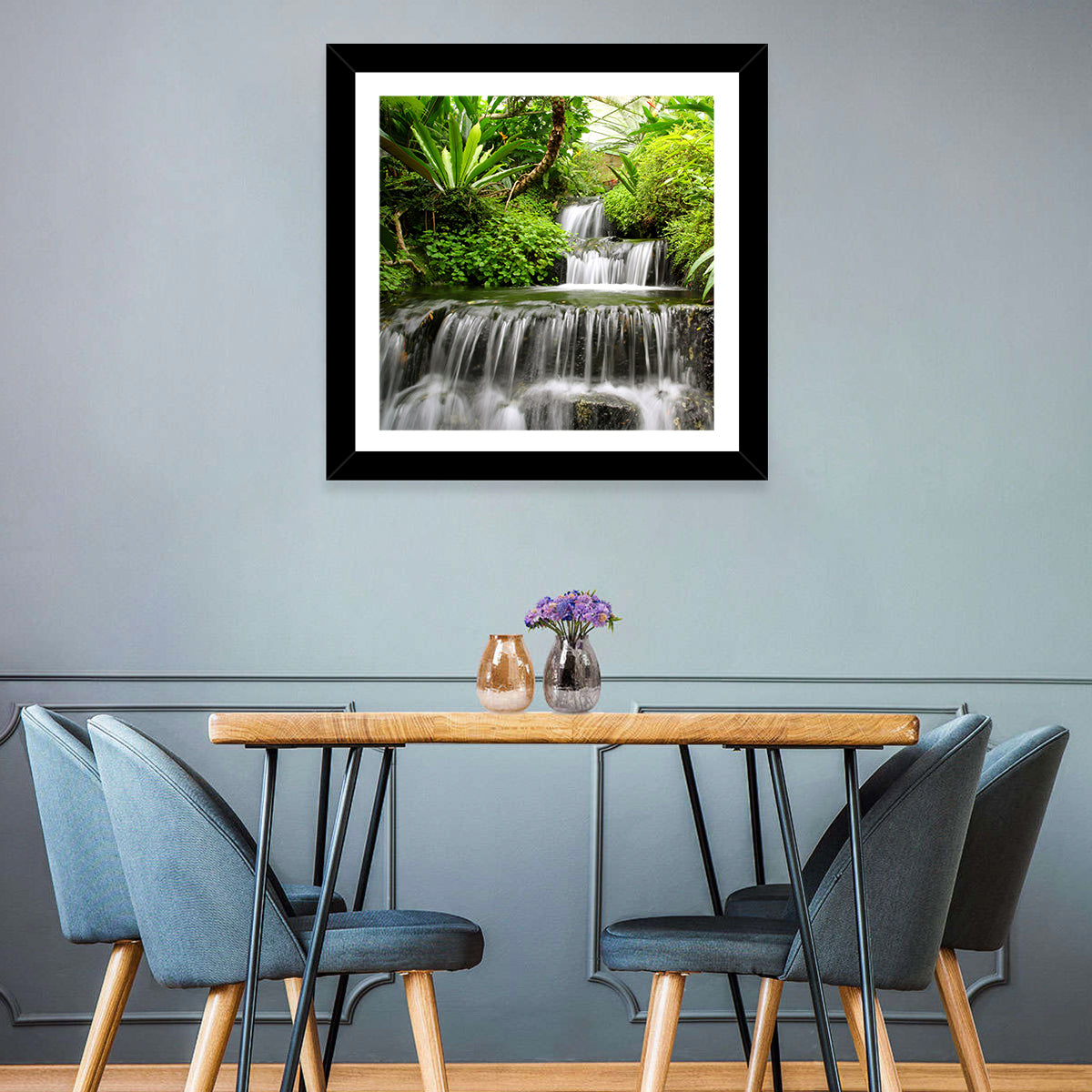Rain Forest Waterfall Wall Art