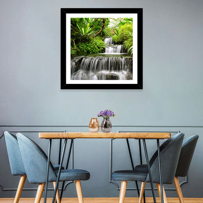 Rain Forest Waterfall Wall Art