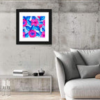 Tropical Hibiscus Pattern Wall Art