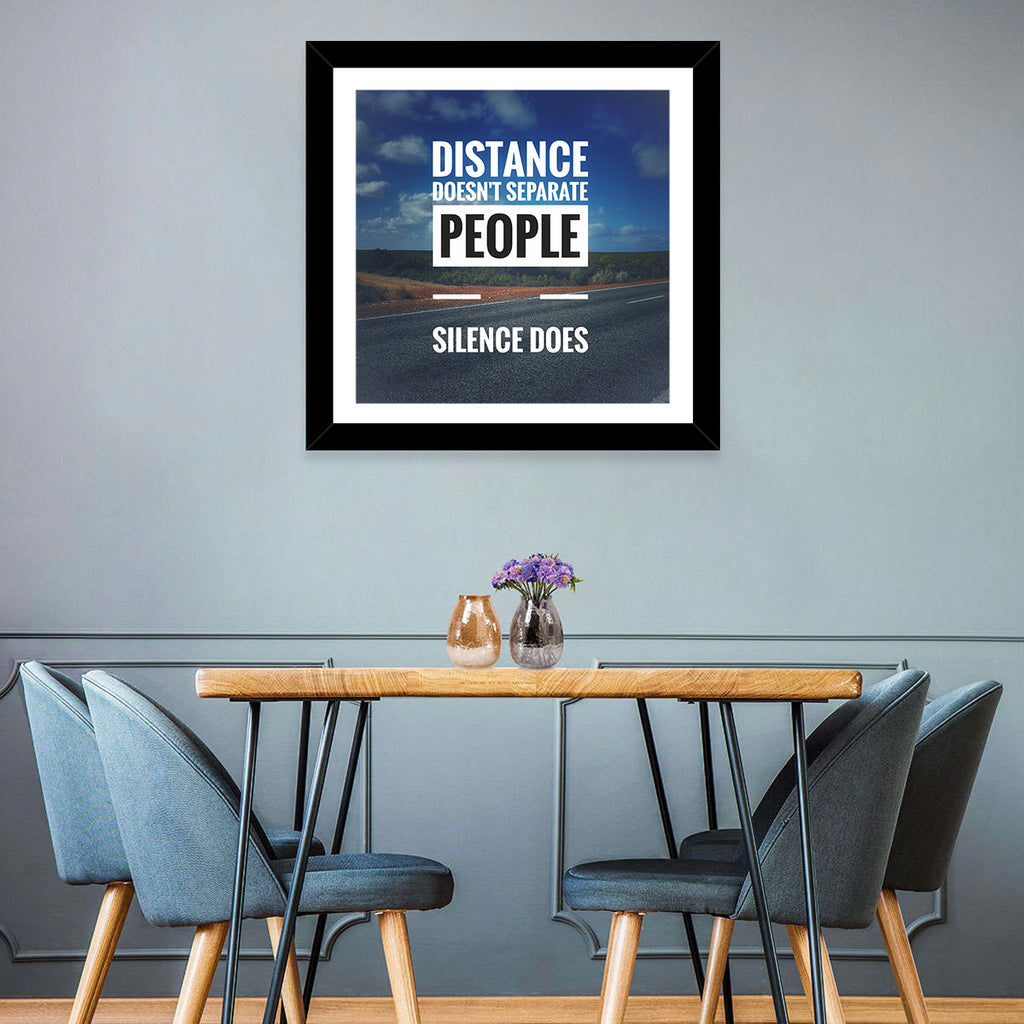 Silence Separates People Wall Art