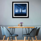 Midnight Blue Forest Wall Art