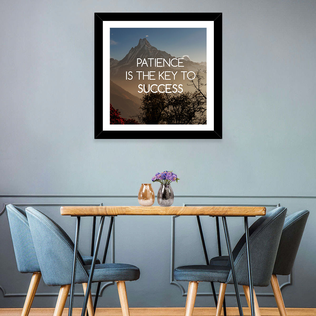 Patience Key to Success Wall Art