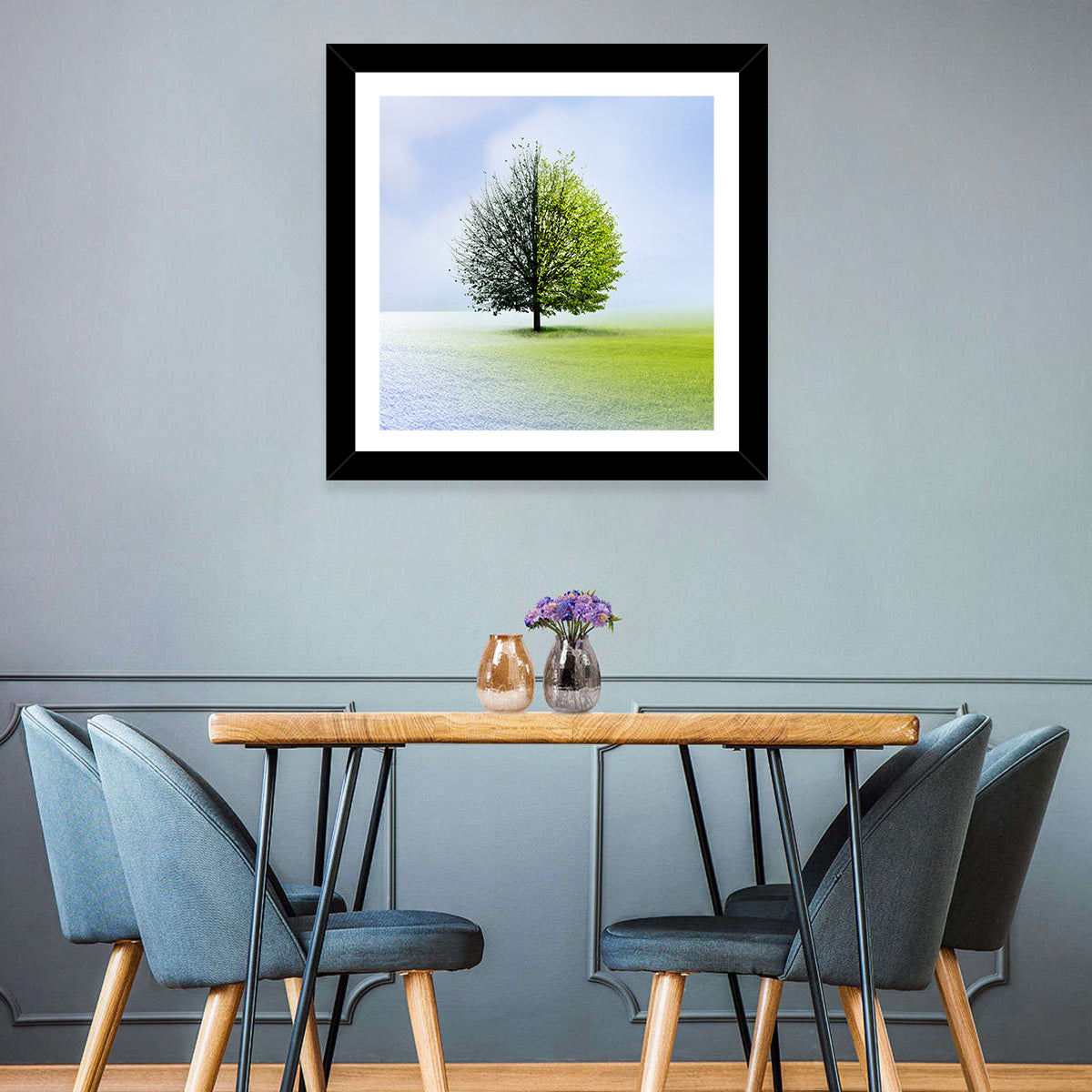 Winter To Spring Season Wall Art