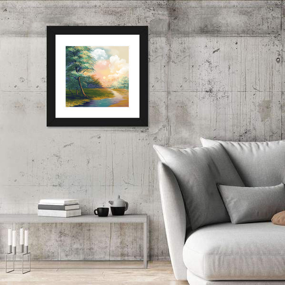 Spring Forest Sunrise Wall Art