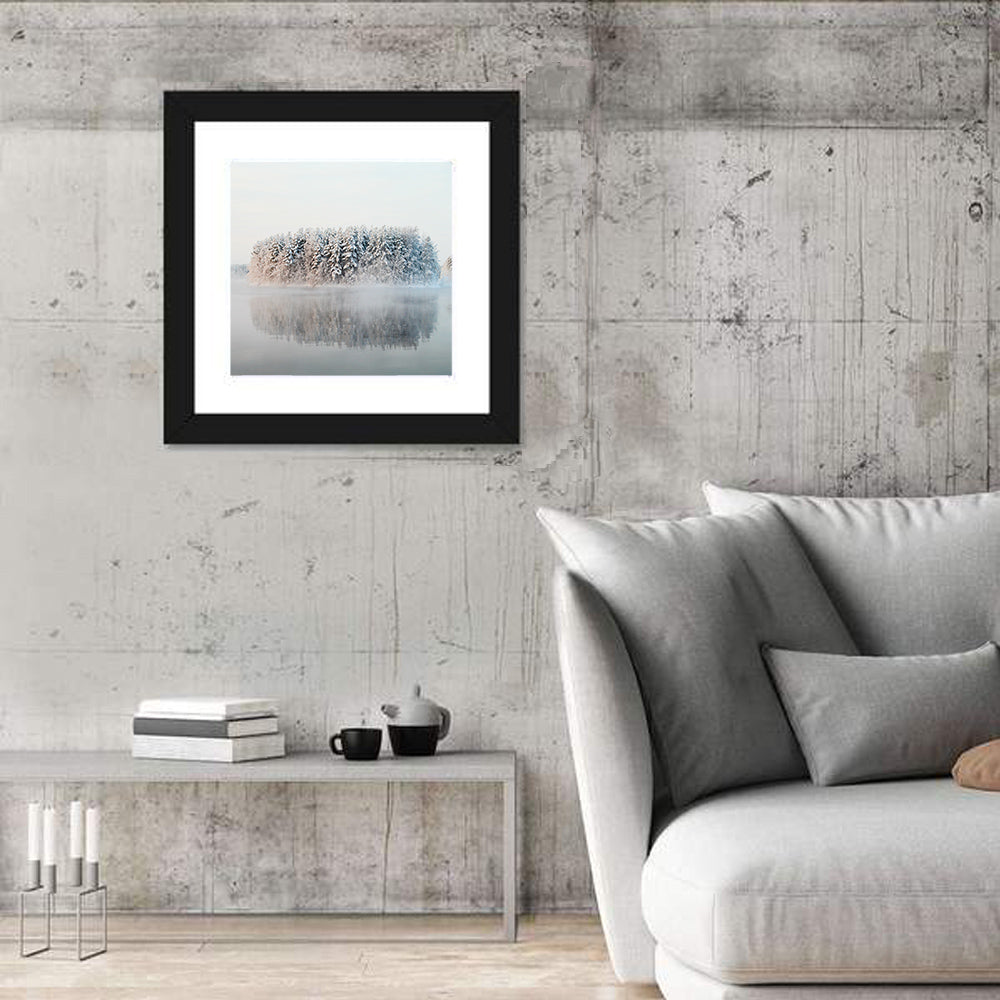 Misty Karelia Lake Wall Art