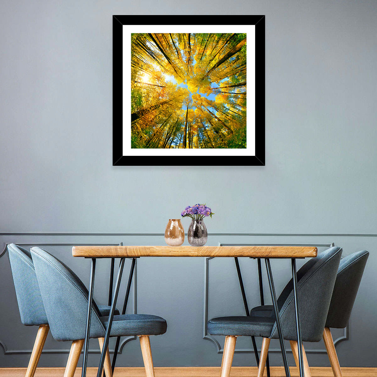 Golden Autumn Canopy Wall Art