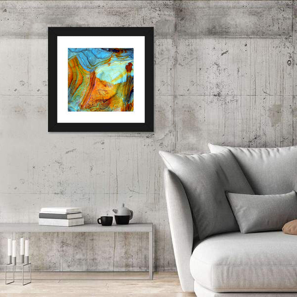 Agate-inspired Rock Pattern Wall Art
