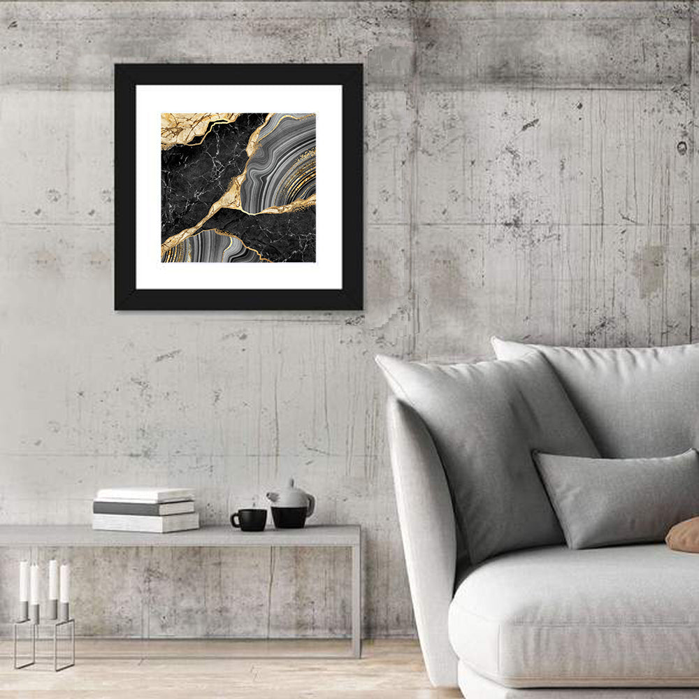 Gold River Abstract Wall Art