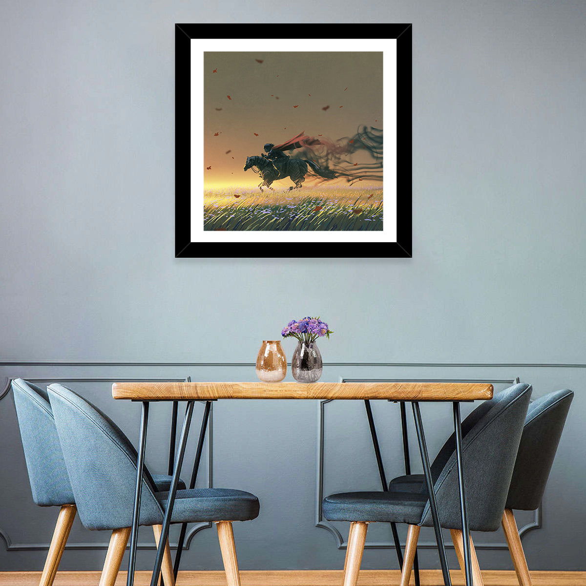 Unstoppable Knight with Red Cape Wall Art
