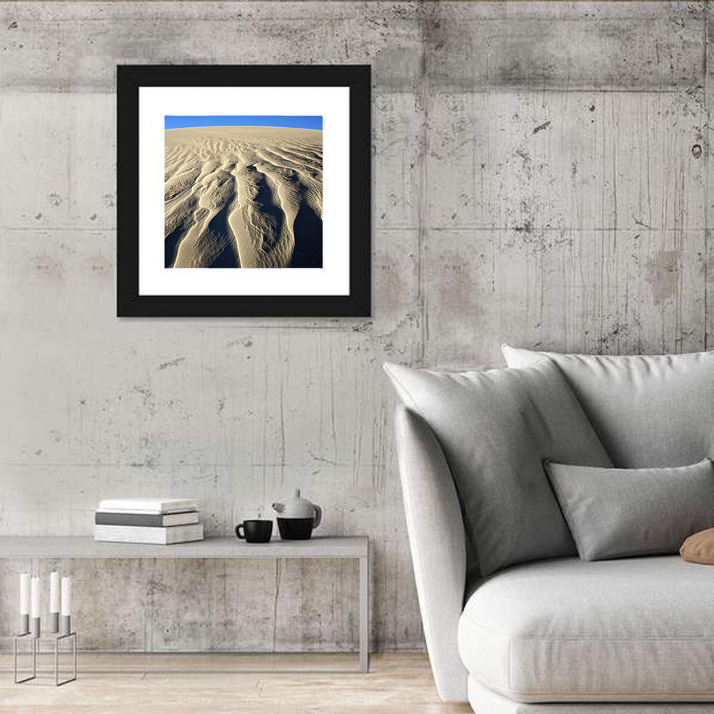 Endless Rippled Sand Dunes Wall Art