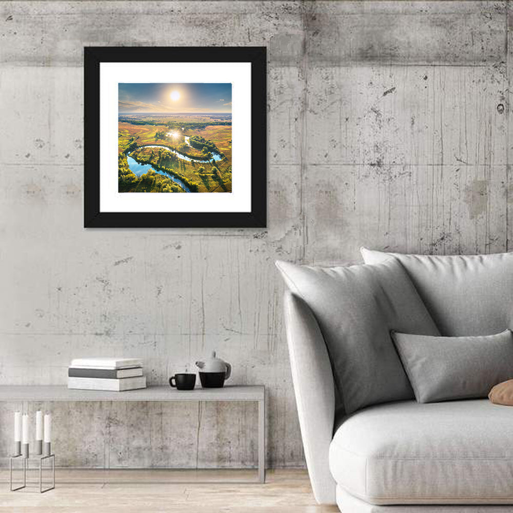 Sunlit Irrigation Canal Wall Art