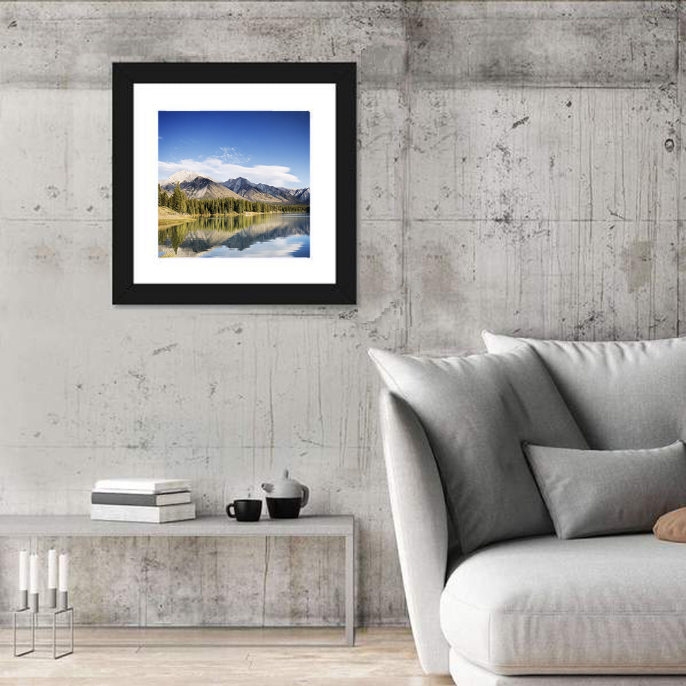 Minnewanka Lake Reflection Wall Art