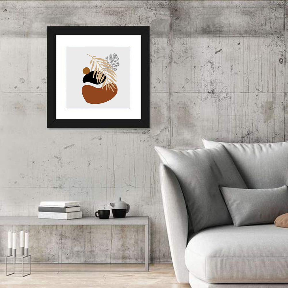 Tropical Stones Palm Leaf Wall Art