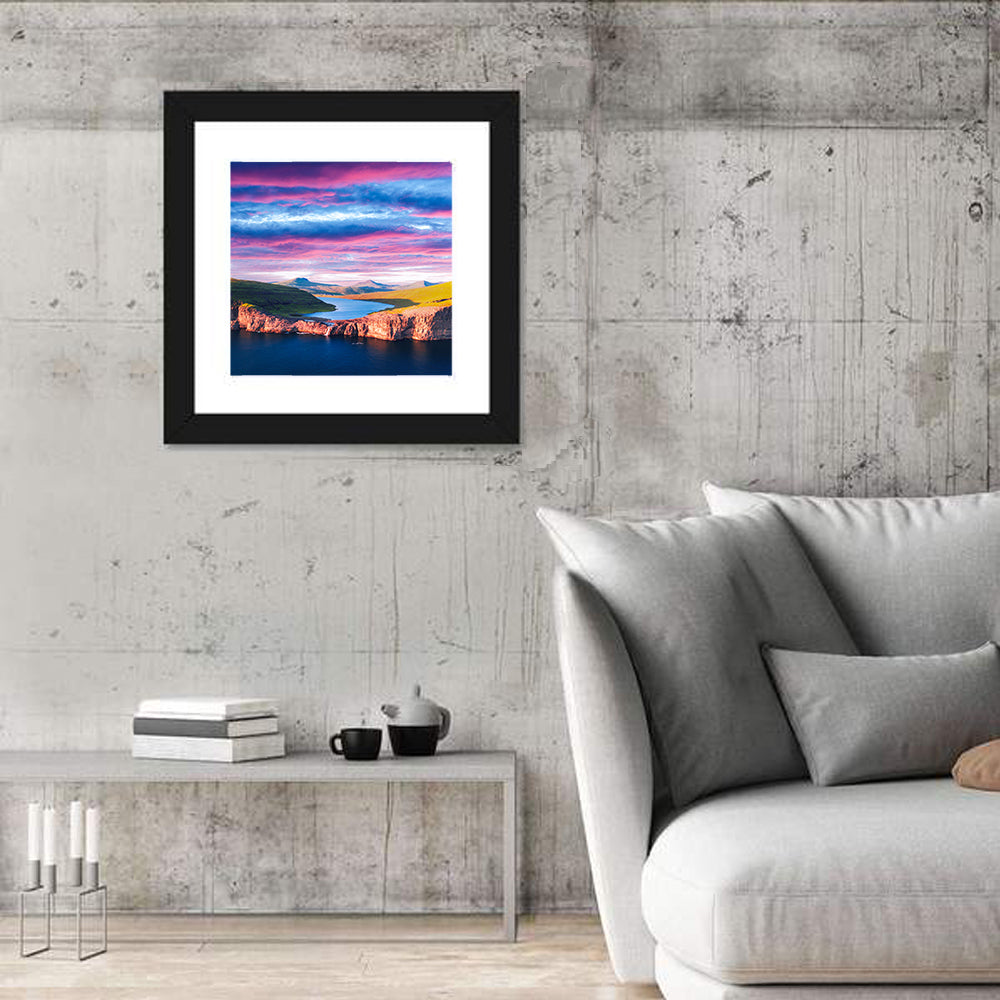 Sørvágsvatn Sunset Wall Art