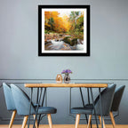 Forest Stream in Autumn Wall Art