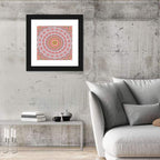 Pink Mosaic Mandala Wall Art