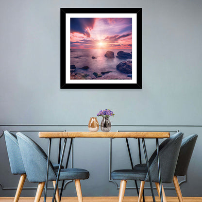 Shining Sea Sunrise Wall Art