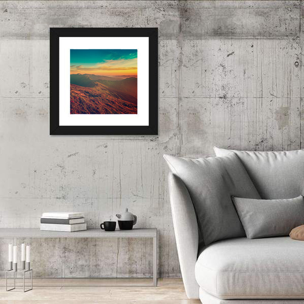 Vivid Mountain Sunrise Wall Art