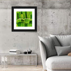 Verdant Rice Terrace Grid Wall Art