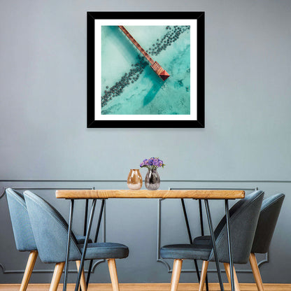 Caribbean Beach Pier Wall Art
