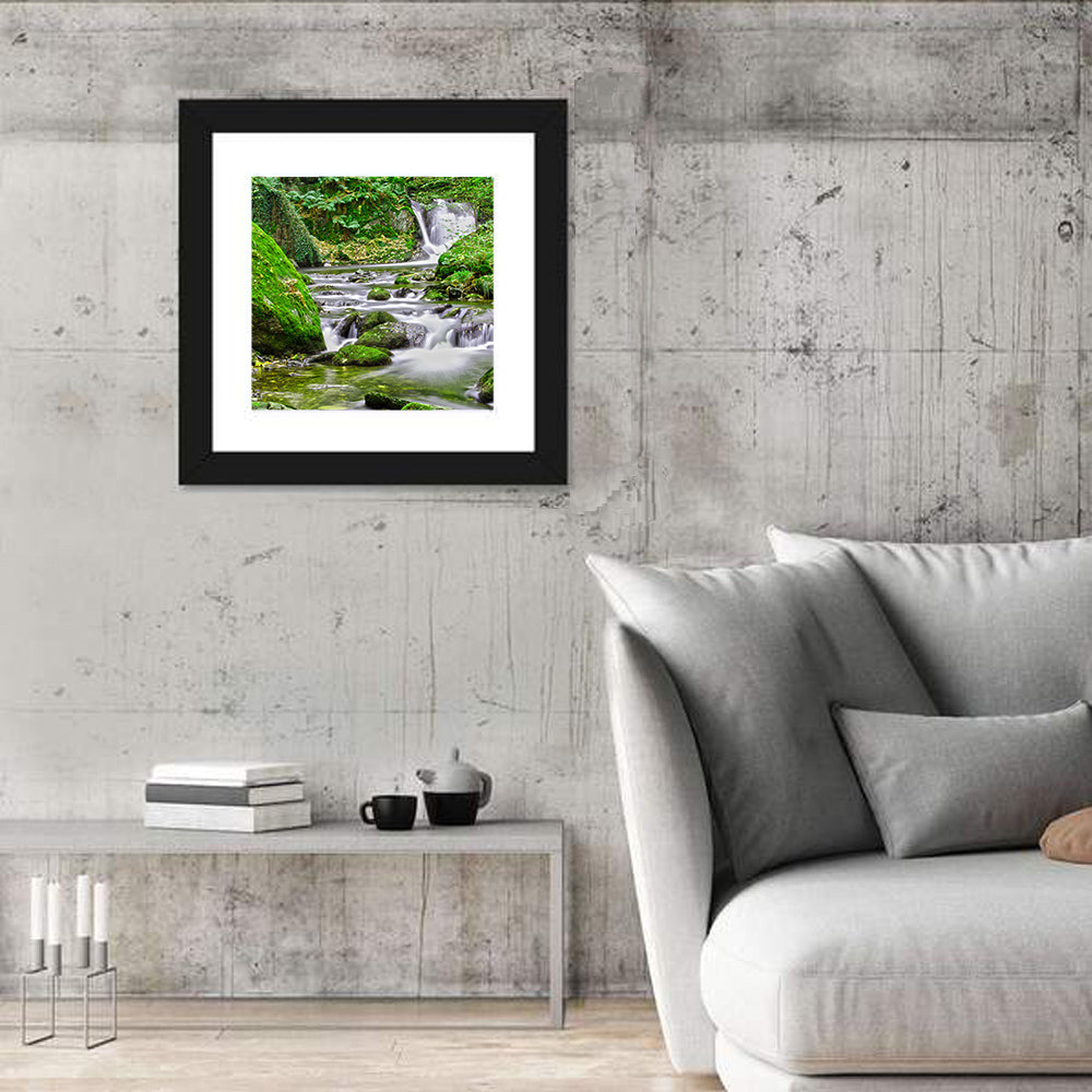 Mossy Forest Stream Wall Art