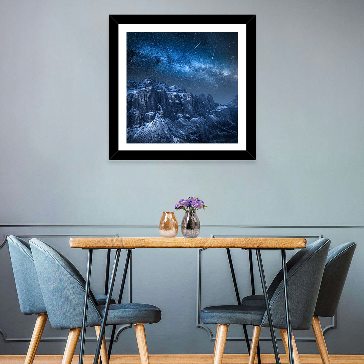 Milky Way Over Snowy Dolomites Wall Art