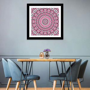 Mosaic Kaleidoscope Mandala Wall Art