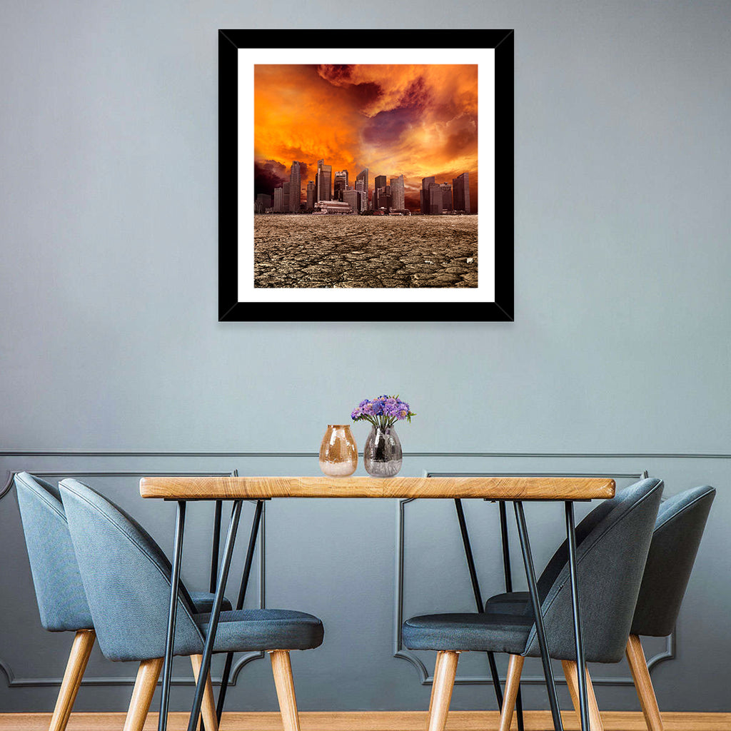 Desolate Singapore Skyline Wall Art